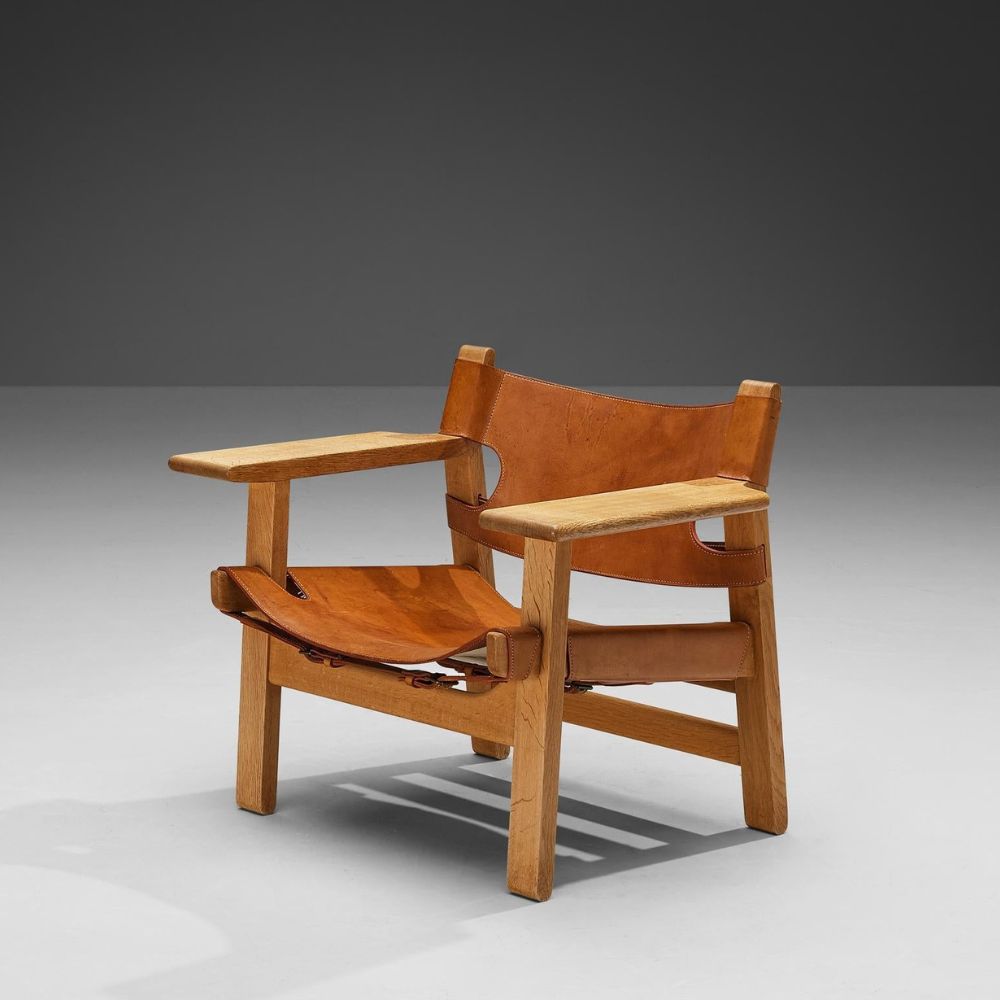 Buy Hasthshilpa Barcelona Sheesham Leather Chair | Chair | Wooden Chair | Leather Chair | Lounge Chair | Leather Lounge Chair | Living Room Chair | Living Room Furniture | Hasthshilpa Luxe | Luxurious Furniture | Luxury Furniture