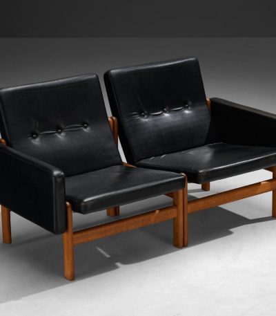 Buy Hasthshilpa Leather Oak Modular Loveseat Sofa | Wooden Sofa | Leather Sofa | Upholstered Sofa | Luxury Sofa | Living Room Sofa | Living Room Furniture | Hasthshilpa Luxe