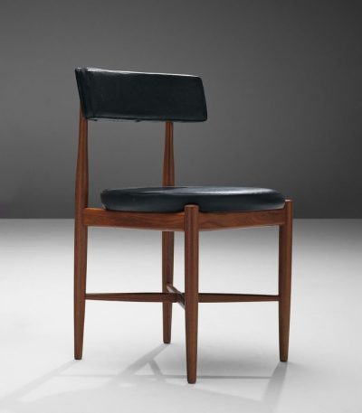 Buy Hasthshilpa Teak Dining Chair with Black Leather Seat | Dining Chair | Leather Chair | Wooden Dining Chair | Dining Room Furniture | Luxury Furniture | Hasthshilpa Luxe